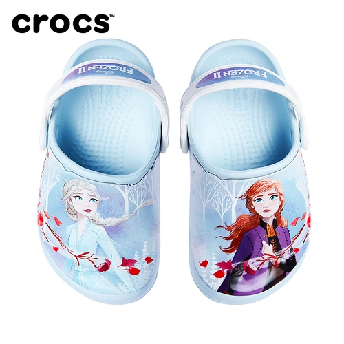 Crocs Детские босоножки, тапочки в стиле Crocs, «Холодное сердце», стиль «принцесса»
