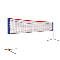 Magniport de badminton de badminton mobile à colonne maille de badminton portable avec standard net double 6 1 m