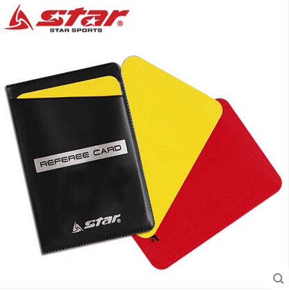 Spot new red and yellow card STAR Shida football red and yellow card SA210 game referee special red and yellow card