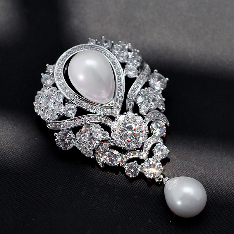 Broche femme en Zircon diamant - Ref 1171713 Image 11