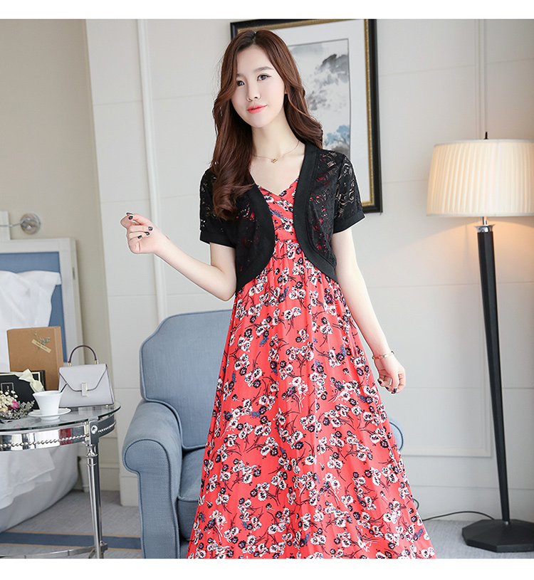 Bên ngoài ren cardigan khăn choàng nhỏ nữ mùa hè mỏng ngắn tay áo khoác cộng với kích thước cộng với phân bón để tăng hoang dã nhỏ vest áo khoác nữ cao cấp