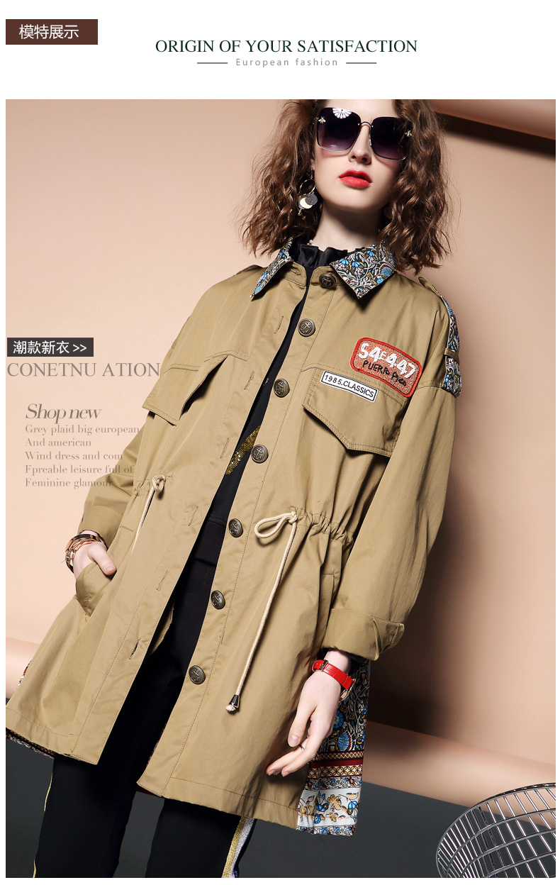 Trench pour femme en Coton - Ref 3227839 Image 8