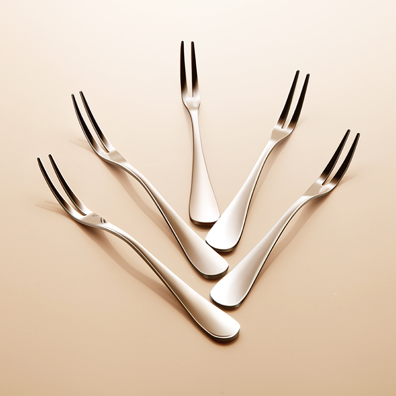 Stainless steel fruit fork household knife and fork Baby fork Eat fruit fork Fruit label set Children's creative cute
