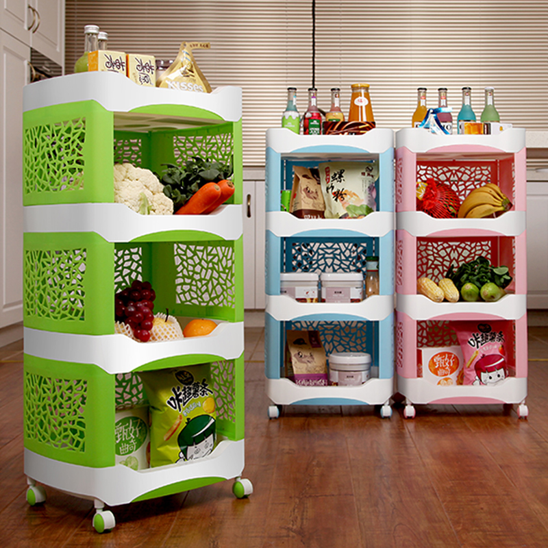 Kitchen shelve Floor Multilayer Type Province Space Supplies Home Toy Vegetable Basket Vegetable Rack Containing frame Sub-frame