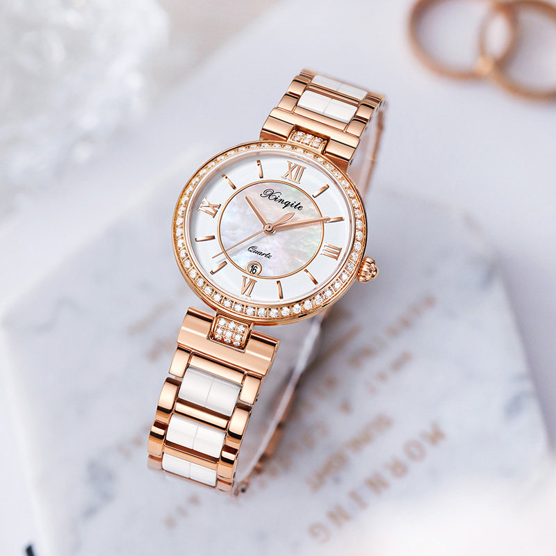 2021 New ceramic watches ladies Niche Temperament Waterproof Schwaroshiach Machinery ten Great Names