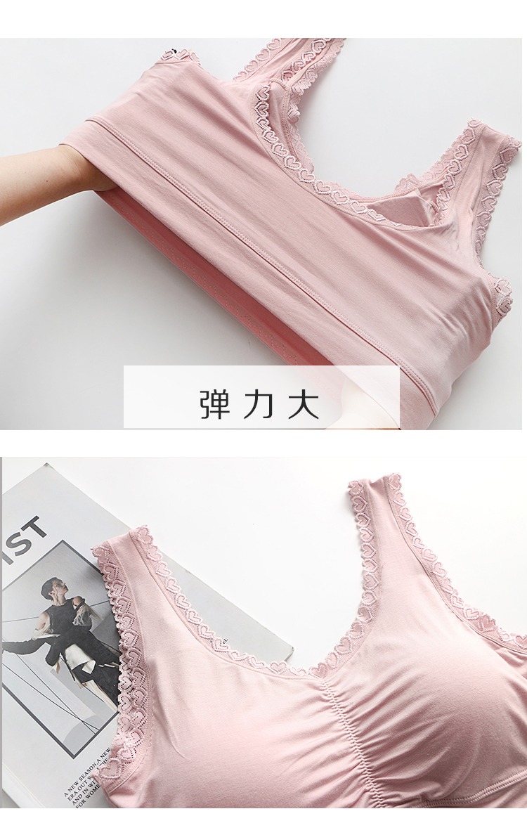 Mẹ đồ lót nữ áo ngực trung niên vest nữ đồ lót người đàn ông già áo ngực không có vành lớn điều dưỡng áo ngực thể thao quần lót cotton
