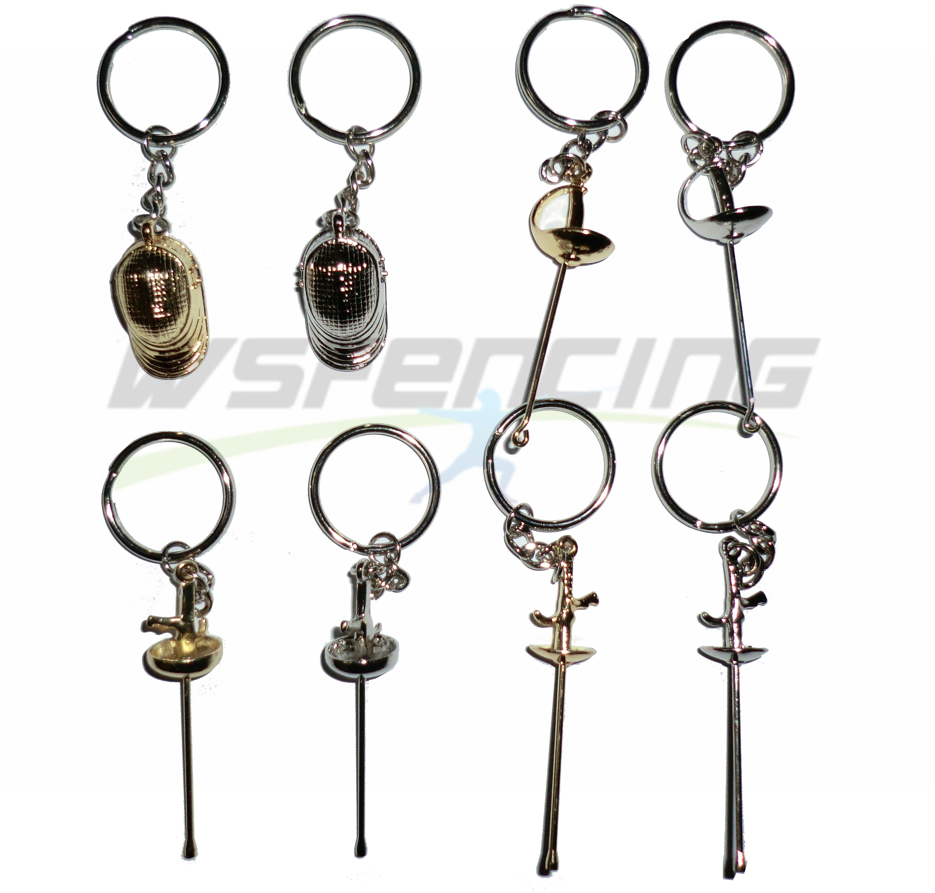 Ten-year store Keiter price Gold silver Fencing Key Buckle Novelty Thick Design Spot Complete more favorable