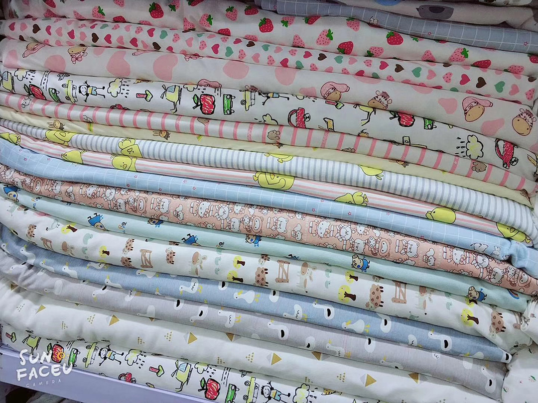 Cartoon cotton baby class A knitted fabric spring, autumn and winter pajamas, home clothes, baby clothes, jumpsuits can be customized