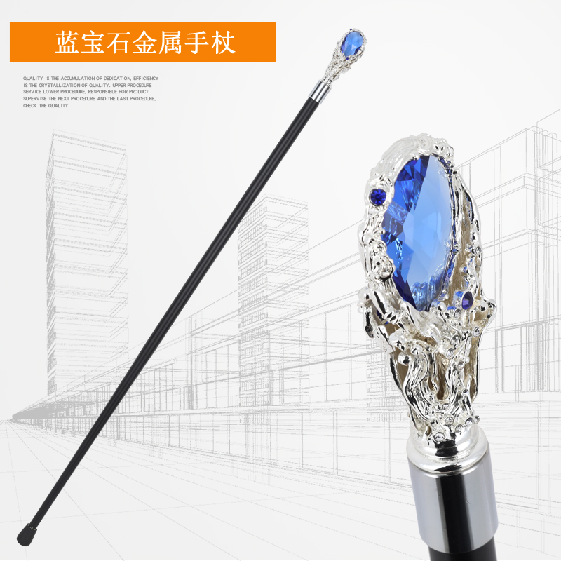 金属製の宝石の杖、調節可能な文明的な杖、威圧的な英国の動物柄の笏、創造的な文明的な杖