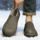 Мужская обувь Birkenstock; новинка 2025 года; сезон зима; бархатная теплая хлопчатобумажная обувь; водонепроницаемые нескользящие зимние ботинки на меху с педалями mini 3