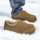 Мужская обувь Birkenstock; новинка 2025 года; сезон зима; бархатная теплая хлопчатобумажная обувь; водонепроницаемые нескользящие зимние ботинки на меху с педалями mini 1