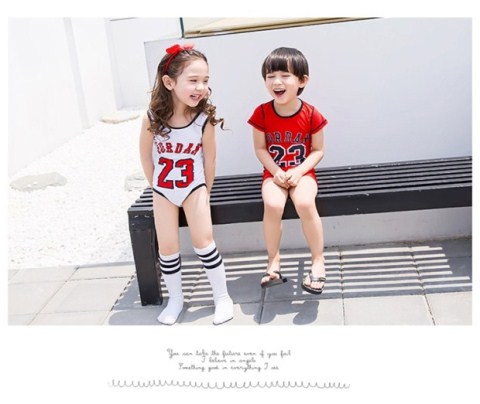 Đồ bơi cho trẻ em Nam và nữ Trẻ em trung và nhỏ Trẻ em Xiêm Đồ bơi mùa xuân nóng bỏng Học sinh dễ thương Thể thao số 23 Đồ bơi đồ bơi cho be gái 11 tuổi