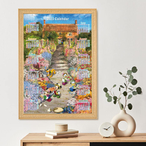 Japan tenyo puzzle 2023 calendar 1000 pieces of Mickey Sunlight Garden paper imported