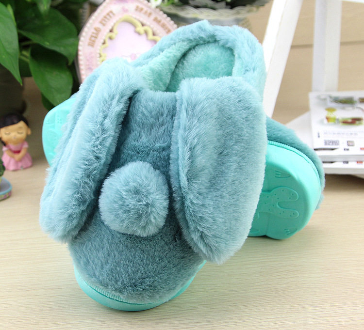 Pantoufles enfants en suède pour hiver - semelle caoutchouc - Ref 987255 Image 20