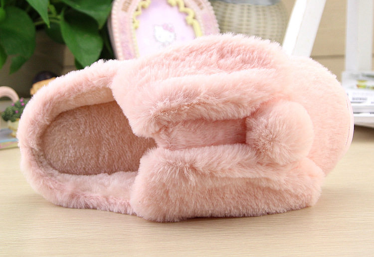 Pantoufles enfants en suède pour hiver - semelle caoutchouc - Ref 987255 Image 11