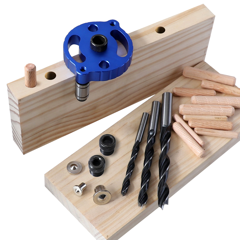 Woodworking positioner 6 8 10mm straight hole puncher self-centering round wood tenon splicing bore open pore woodworking tool-Taobao