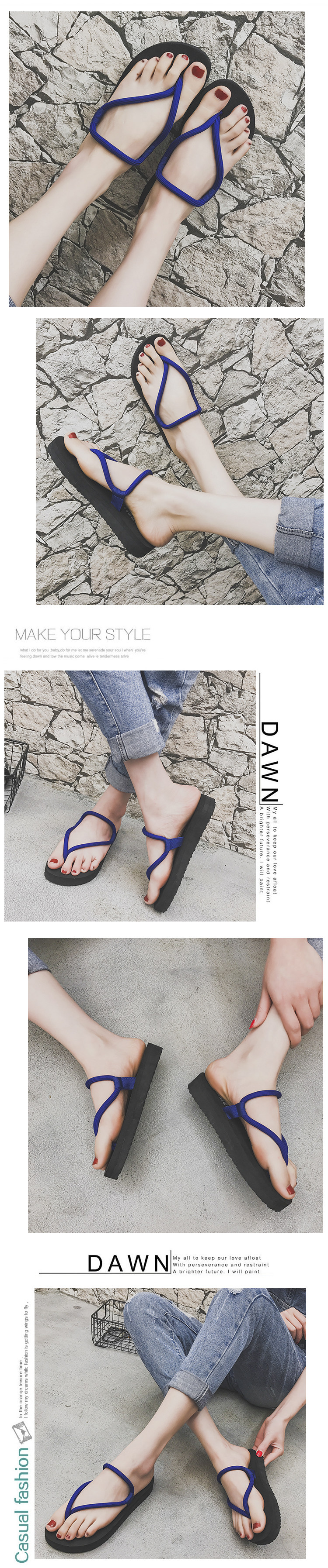 Sandales femme      en tissu - Ref 2672086 Image 9