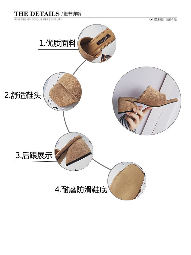 Sandales femme      en suede - Ref 2672045 Image 11