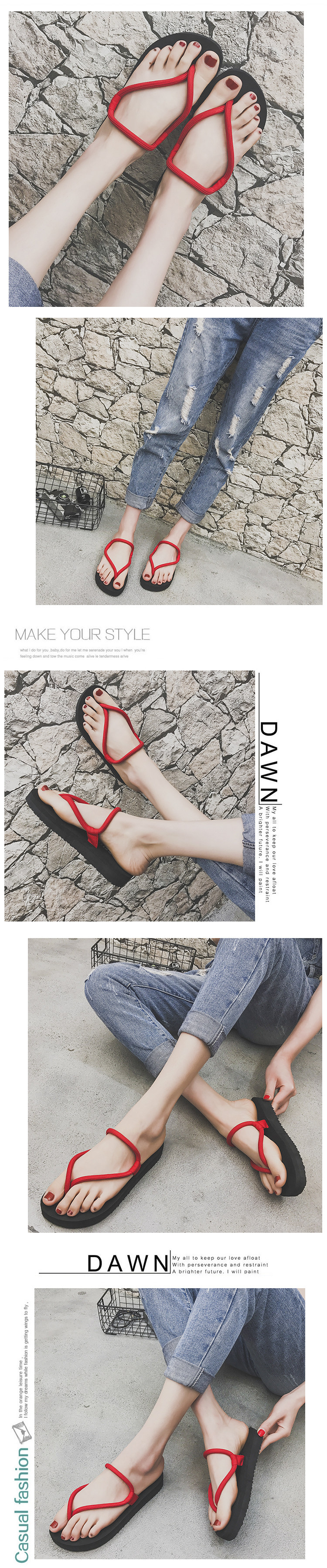 Sandales femme      en tissu - Ref 2672086 Image 8