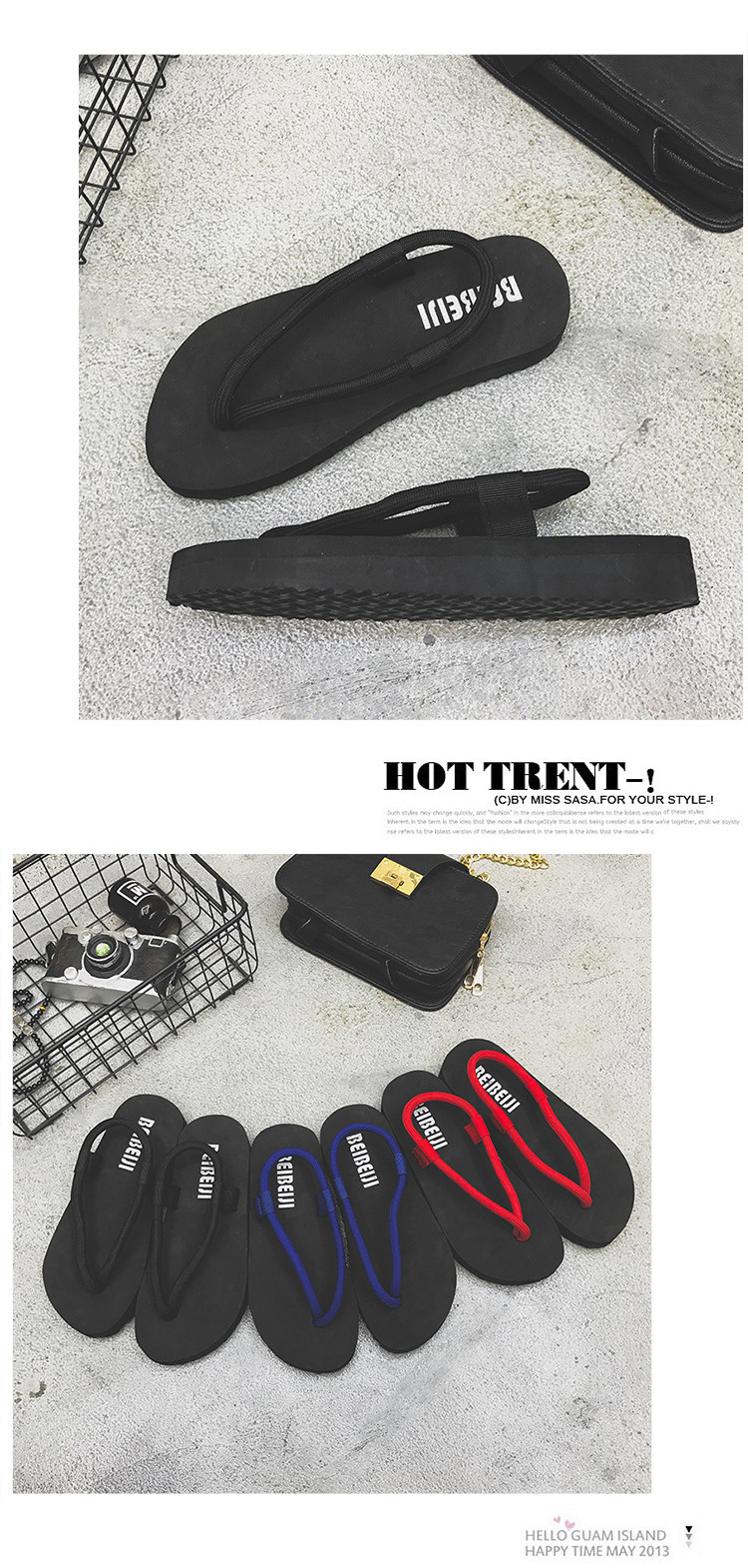 Sandales femme      en tissu - Ref 2672086 Image 13