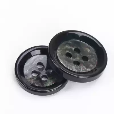 Pearlescent pattern resin buttons Men's and women's shirts cardigan casual suit buttons Large coat buttons Four-eye buttons