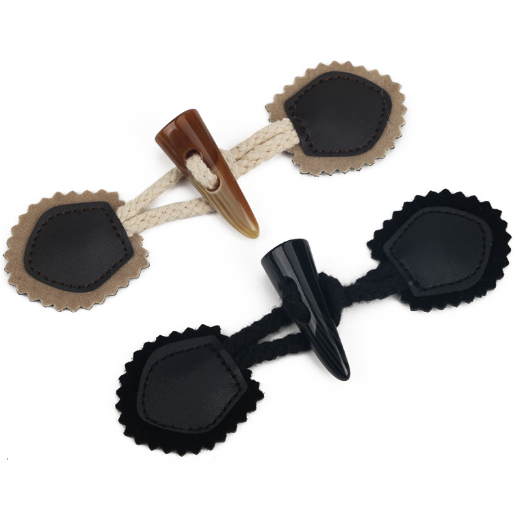 Sweater button button horn button women's coat windbreaker pair button horn pair button horn button 2 set