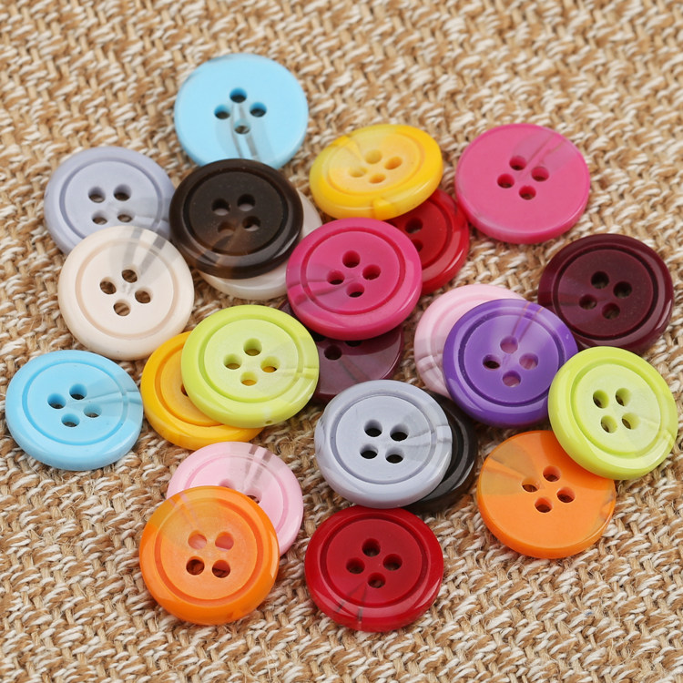 Children's cartoon buttons resin buttons Round candy color baby clothing decoration Sweater shirt hat buttons