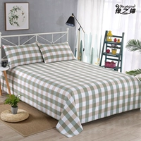 Tấm vải thô cũ được nhuộm bằng vải cotton một mảnh 100% cotton dày đôi chăn ba mảnh đặt giường 1,5 m 1,8m ga trai giuong