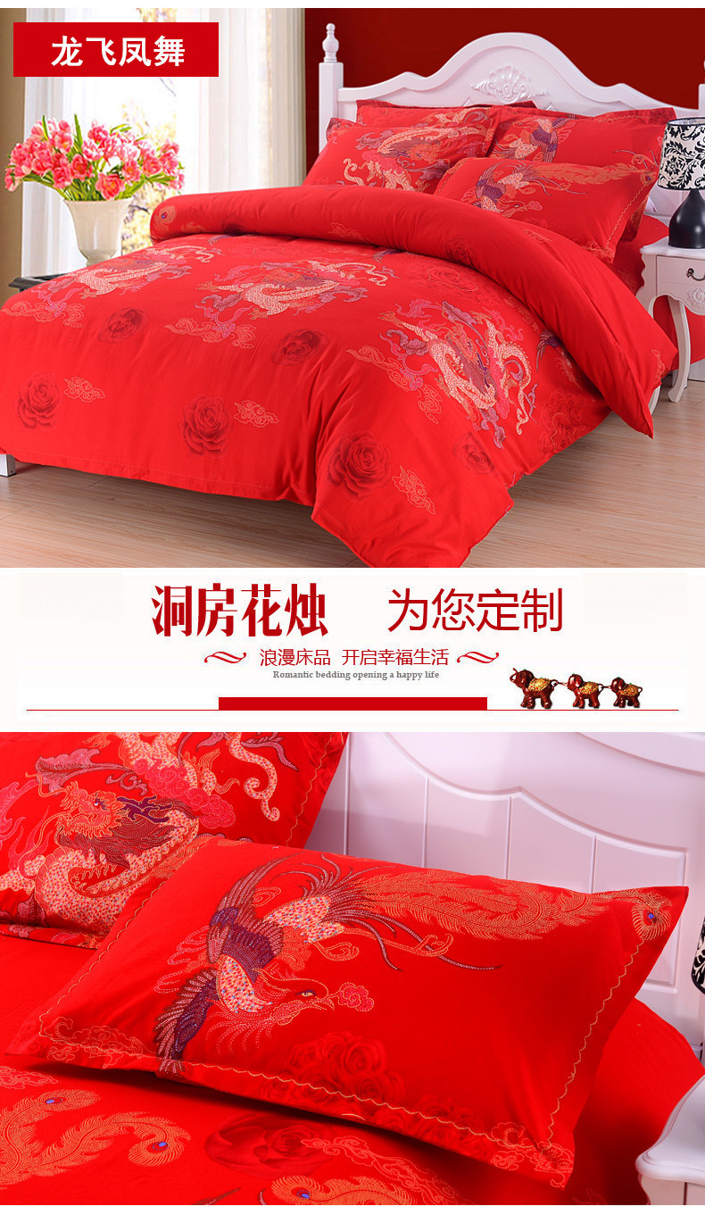 Chăn bông chà bông đơn mảnh lớn màu đỏ mới cưới sản phẩm giường cưới bông chăn bông 1,5m1,8m giường - Quilt Covers chăn lông tuyết nhung