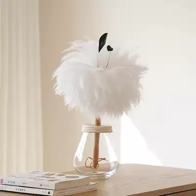 White rooster feathers dan sub-household dust dan sub-artifact decoration dusting brush sao chen