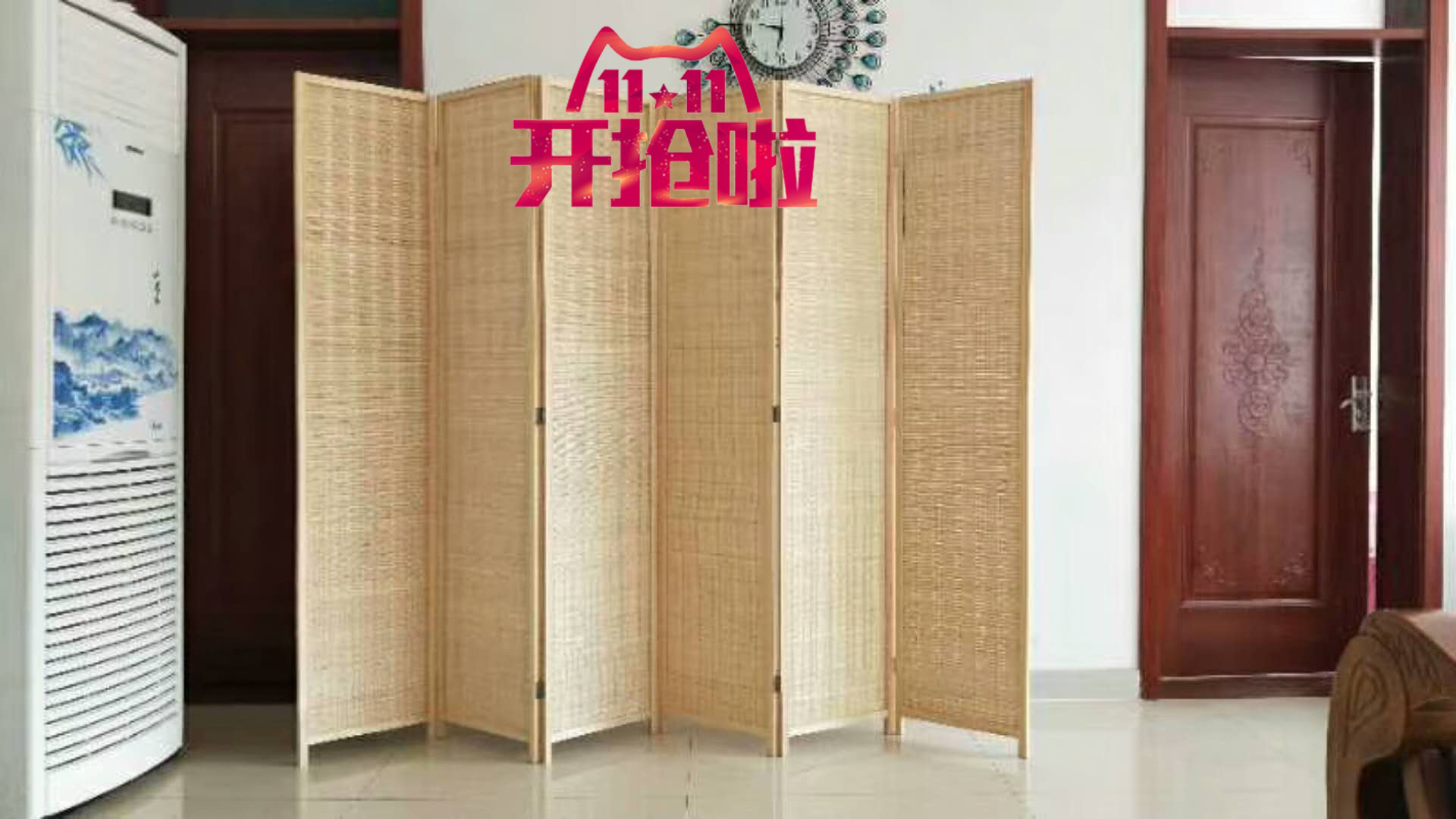 Manufacturer direct sales pine wood screen partition living room bedroom environmental protection modern minimis convenient for hotel office