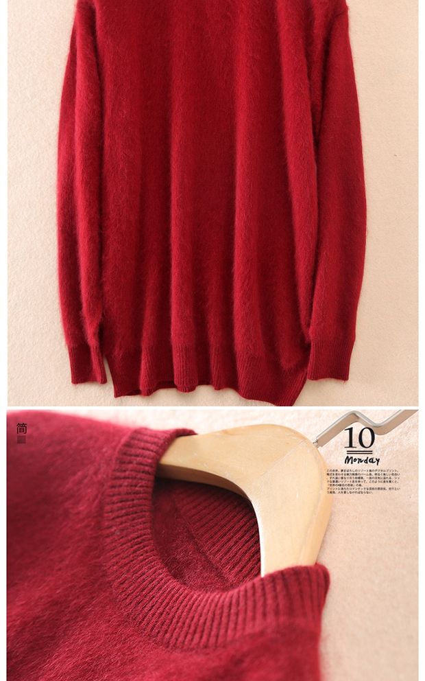 Áo len cashmere chống mùa nam cổ áo nhung tròn mùa thu và mùa đông nửa cổ cao chạm đáy áo len nam size lớn áo khoác nam cao cấp nhập khẩu