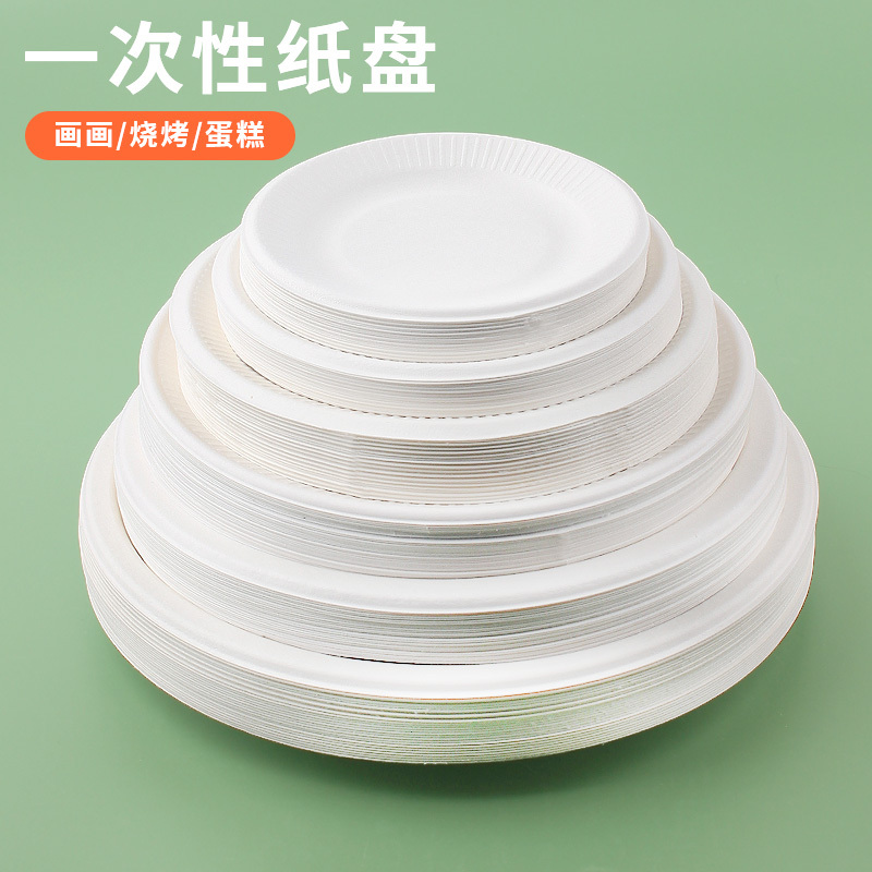 Disposable Thickened Birthday Cake Plates, Party Paper Plates, Painting-Friendly, Biodegradable Tableware, Snack Picnic Paper Plates Disposable Thickened Birthday Cake Plates, Party Paper Plates, Painting-Friendly, Biodegradable Tableware, Snack Picnic Paper Plates