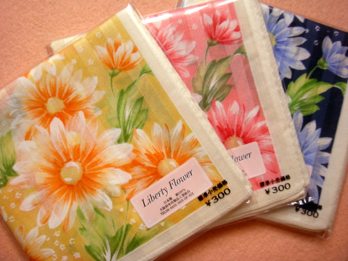 Japanese made of 2 ladies pure cotton full cotton printed handkerb quality satin ladies' skin-friendly soft handkerb