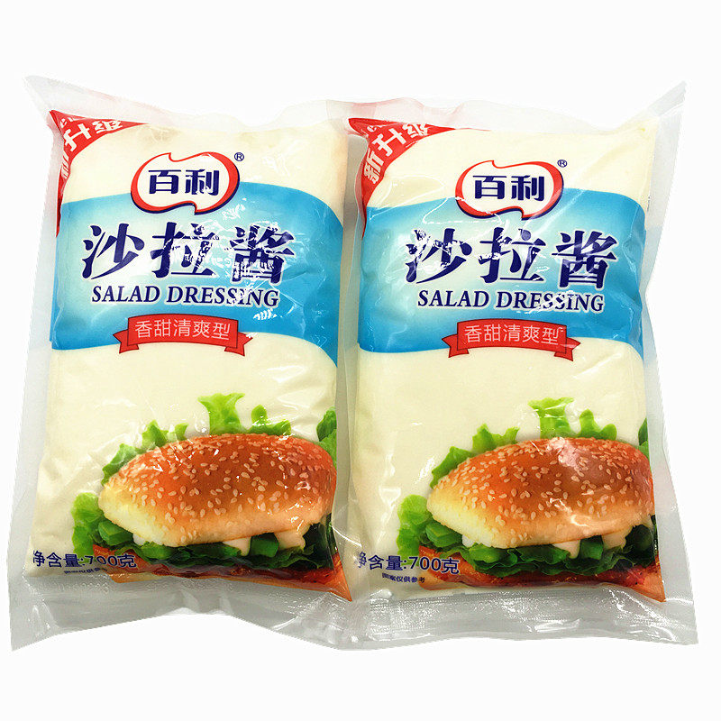 Baili sweet and refreshing salad dressing 700g*2 Fruit and vegetable burger sandwich Onion grab cake sushi