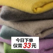 Áo len chống mùa giải trí cho phụ nữ phần đầu giảm giá mùa thu và mùa đông cashmere ngắn cổ tròn đan áo len chạm đáy