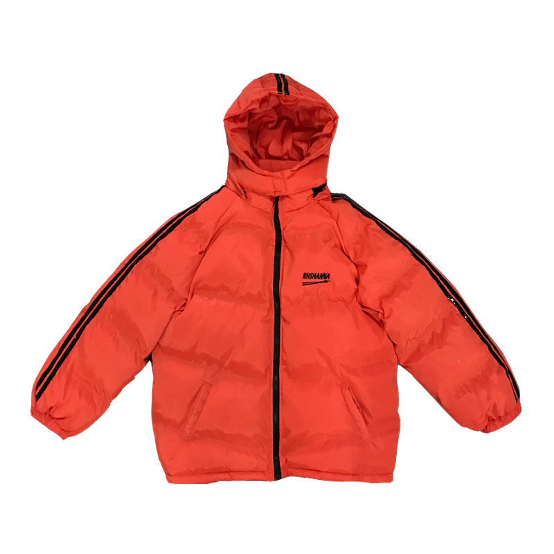 2018 mùa đông đường phố quần áo đường phố nam retro quần áo cotton quá khổ dày áo khoác ấm đôi vợ chồng áo khoác bông quần áo đôi