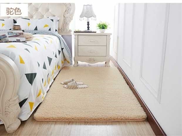 60 * 80 * 120 * 150 * 180 phòng ngủ màu lông cừu rắn thảm trải giường đầy đủ một mét 1.2m * 1.8 * 2.0 - Thảm thảm cầu thang