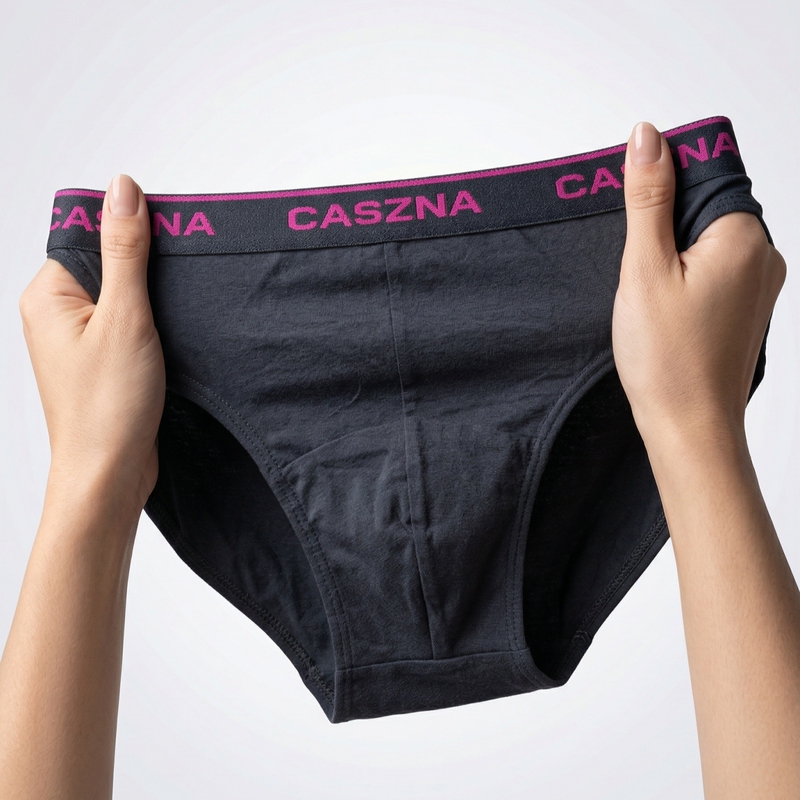 Kaisunua Simple Combed Cotton Breathable Men's Mid-Waist U-Convex Moisture-Absorbing Cotton Briefs Triangle Underwear