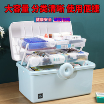 Medical box Household large capacity dormitory Medical first aid box Baby medicine Medical small storage box Family medicine box