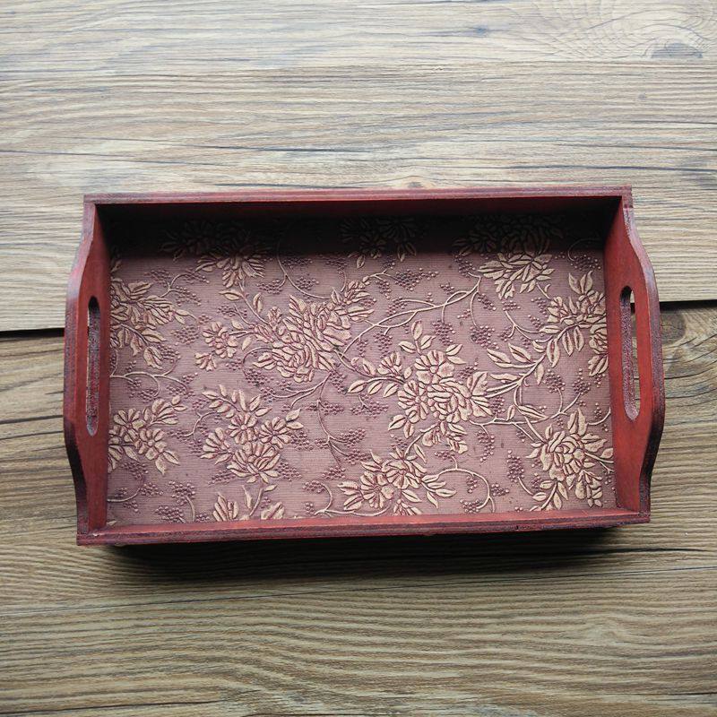 Thai Spa Beauty Ballroom Antique Wooden Tray Puller Silver Pallet Size Essential Oil Bottle Beauty Disk Pallet