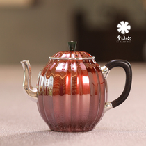 Li Xiaobai Pure Silver Silver Pot Pure Silver Bubble Teapot Copper Bag Silver Bubble Pot Pure Silver 9999 Bubble Teapot Gluten