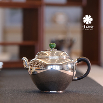 Li Xiaosilver pot pure silver 9999 tea silver pot pure silver bubble tea tea silver pot burning water silver pot