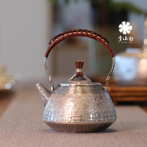 Li Xiaobai silver pot sterling silver 9999 tea making silver pot sterling silver making tea pot making tea silver pot pure handmade silver pot