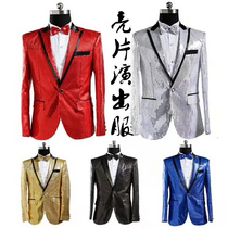 Mens gown stage performance clothes for mens costumes Costume Suit Sushi Presenter Bright Films Suit Mens Performance
