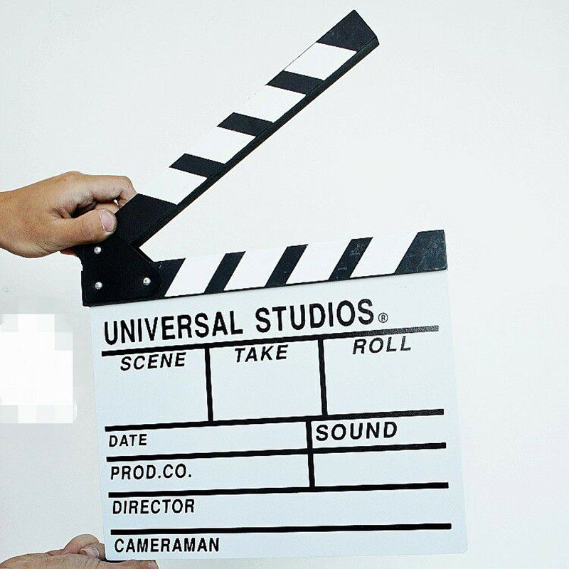 Photo studio photography auxiliary props movie board props white white board field board professional director clapper board decoration