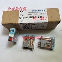 Brand new original packaging Spanish RELECO relay C12-A21R X AC230V supporting base S12