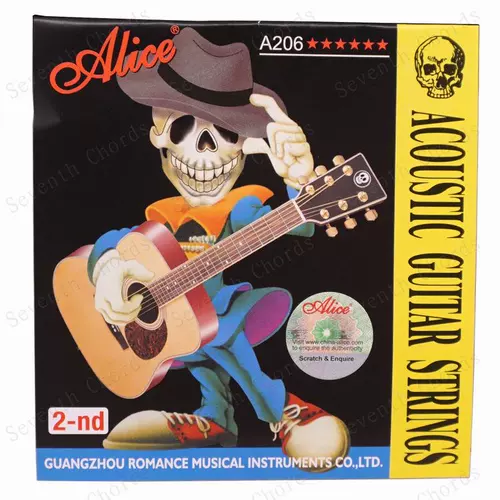 Alice A206-L 012 Серия деревянной народной гитары Bullet Steel String 1 String 2 String 3 String 3 String Guitar String Alice
