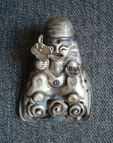 T1278 Qing dynasty silver hat treasures: Rongcheng Shidao Zhenhua Great silver laid to make old life star workmanship virtuosity