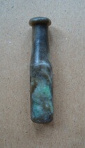 T1327 Qing Dynasty emerald cigarette holder green a lot of small water head is nice